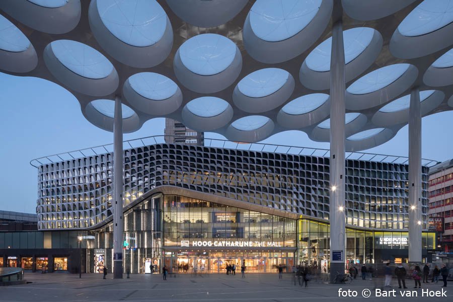 Het voorzetgebouw, onderdeel van de vernieuwing van Hoog Catherijne in Utrecht.